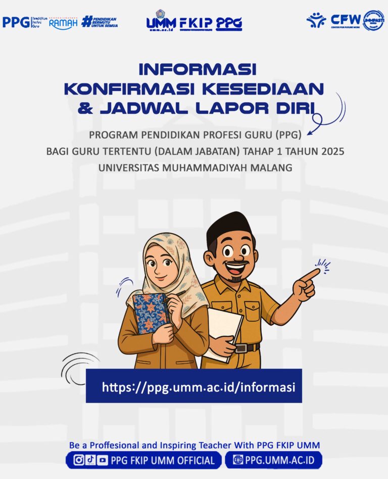 INFORMASI KONFIRMASI KESEDIAAN DAN LAPOR DIRI  PPG BAGI GURU TERTENTU (DALAM JABATAN) TAHAP I TAHUN 2025 KEMENTERIAN PENDIDIKAN DASAR DAN MENENGAH