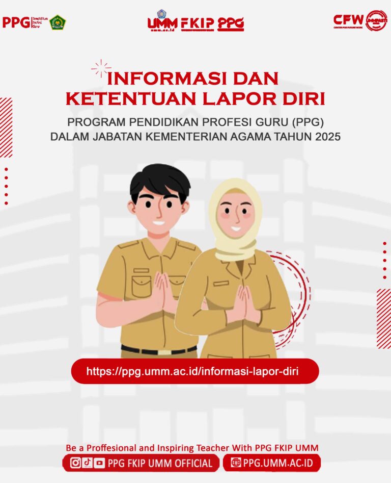 INFORMASI LAPOR DIRI PPG DALAM JABATAN MAPEL UMUM KEMENTERIAN AGAMA TAHUN 2025